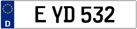 Trailer License Plate